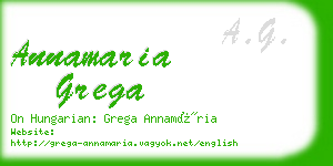 annamaria grega business card